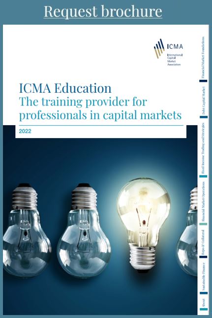 ICMA Education brochure cover - request brochure 2022