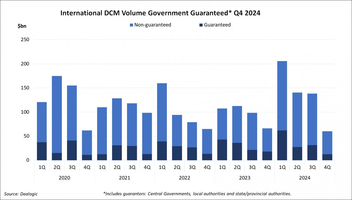 International DCM Volume Government Guaranteed Q4 2024